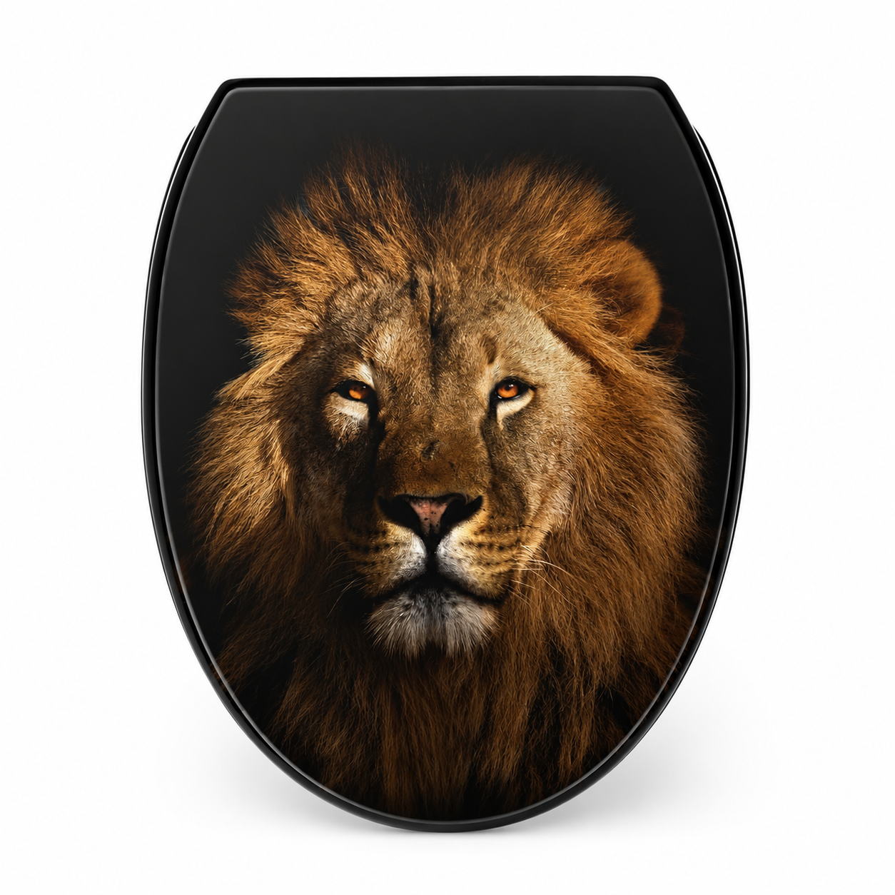 Abattant WC-design lion majestueux-fermeture progressive soft close