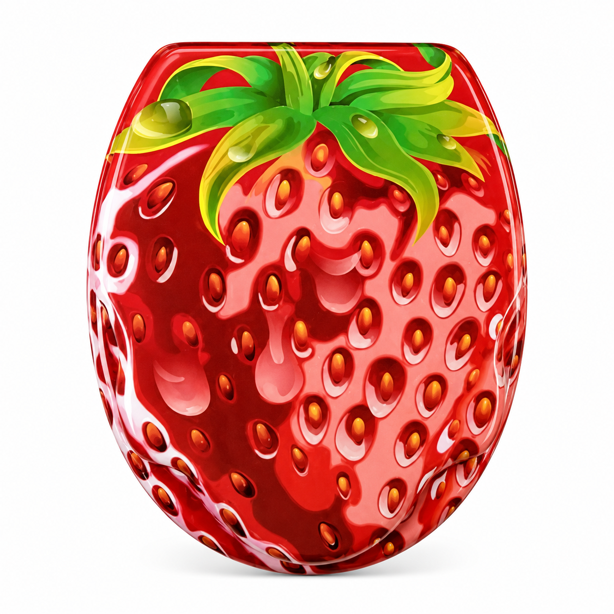 Abattant WC-design fraise-fermeture progressive soft close