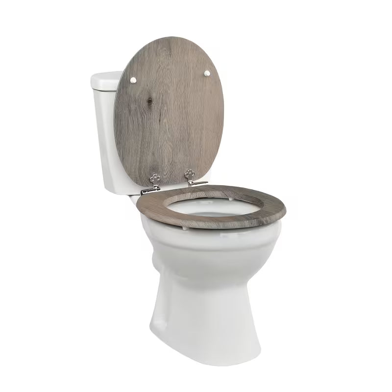 Abattant WC - Parquet Gris Élégance