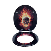 Abattant WC - Skull Design fire
