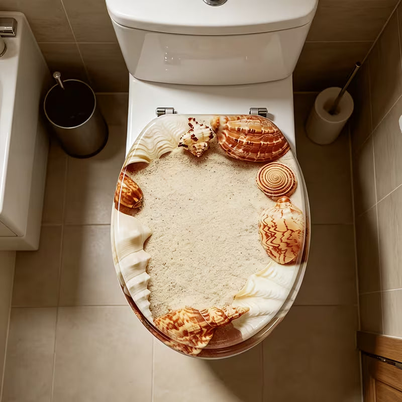 Abattant WC - Coquillage Sable Blanc