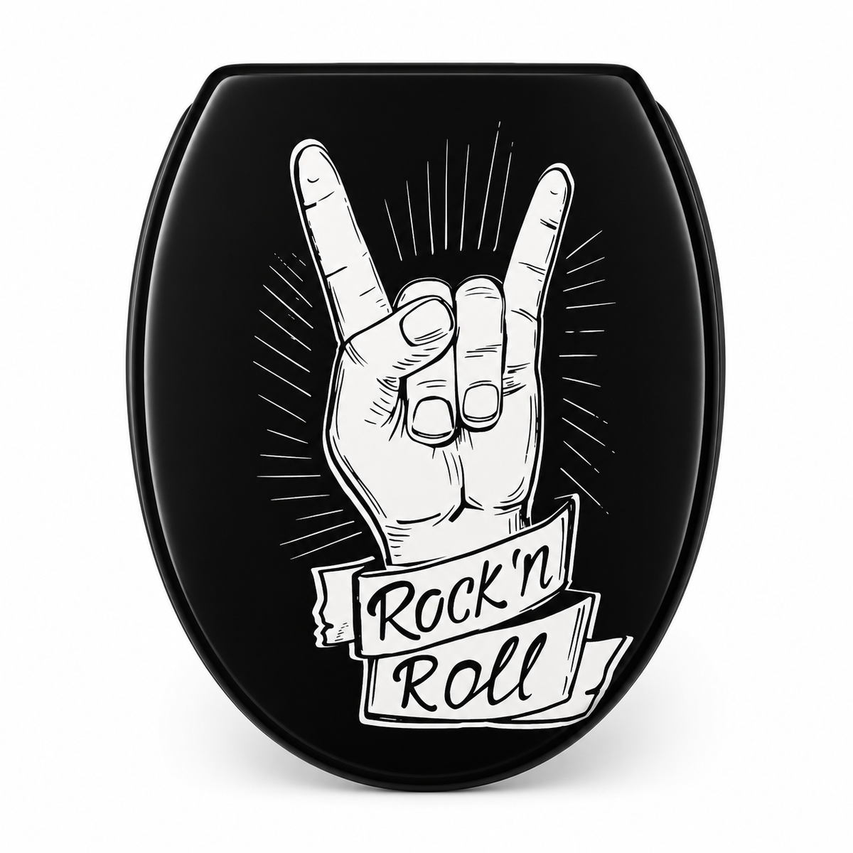 Abattant WC-design rock spirit-fermeture progressive soft close