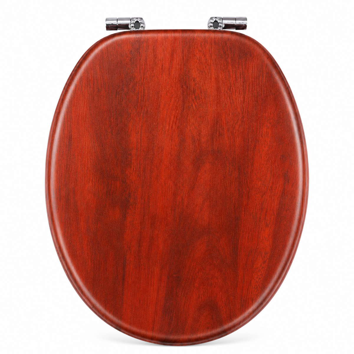 Abattant WC design - Bois Acajou-fermeture progressive soft close