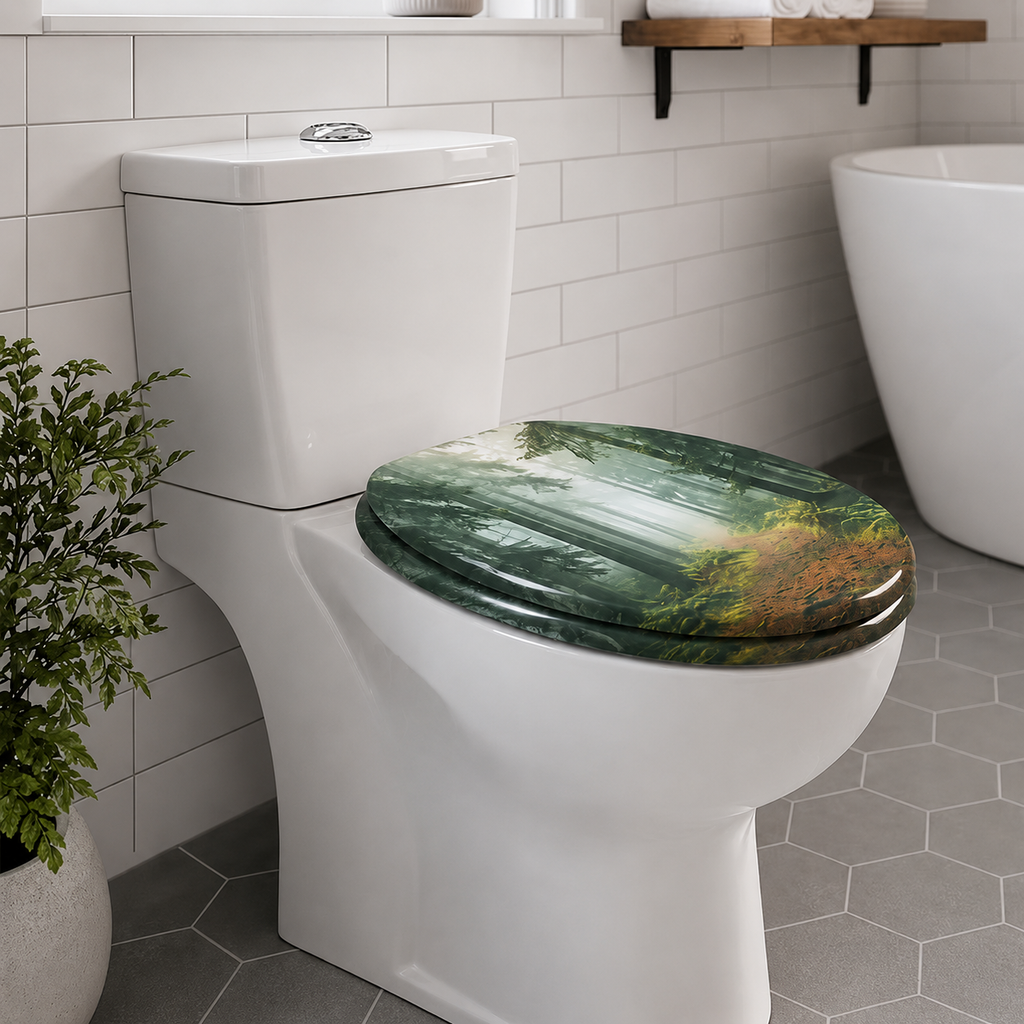 Abattant WC - Forêt-fermeture progressive soft close