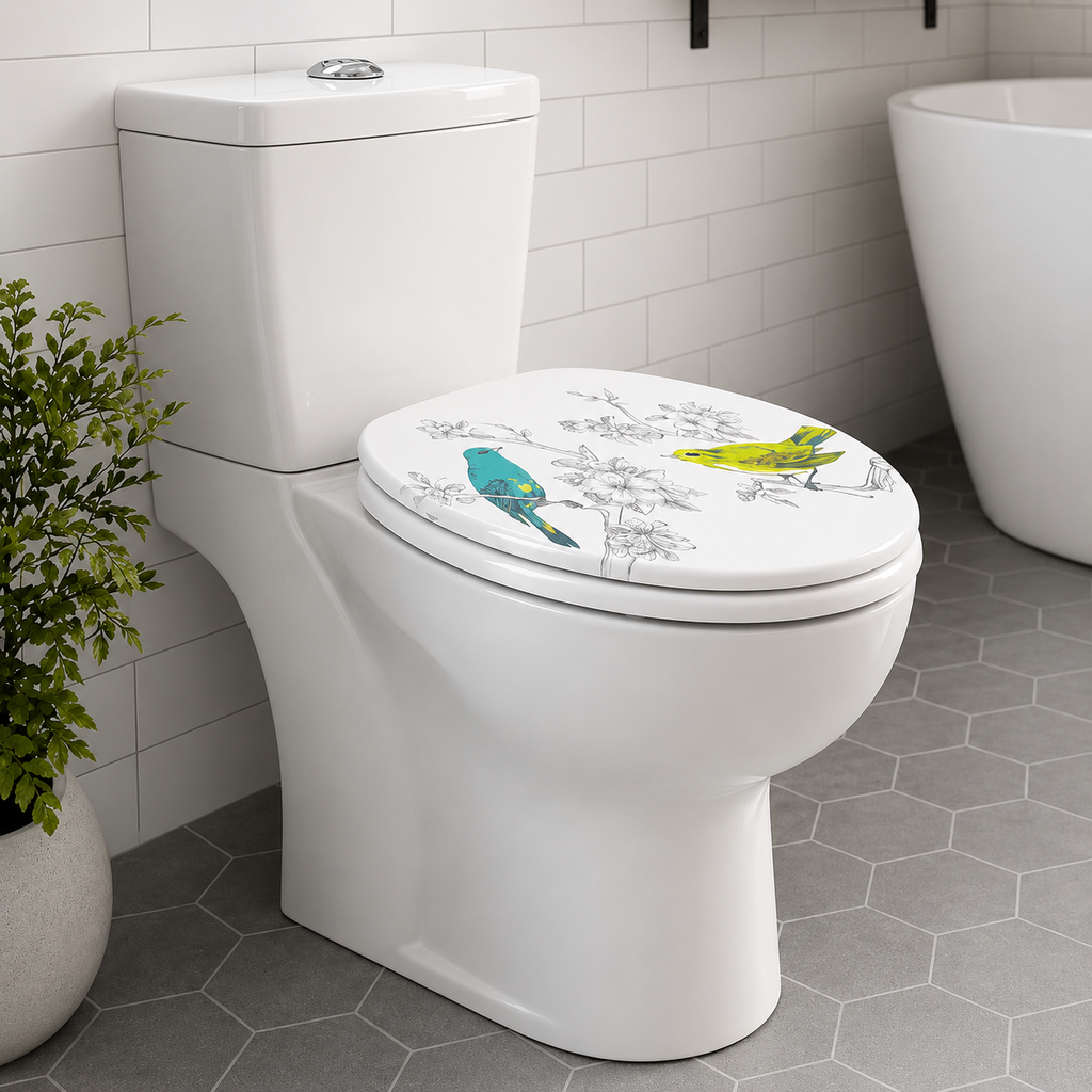 Abattant WC - Oiseaux-fermeture progressive soft close