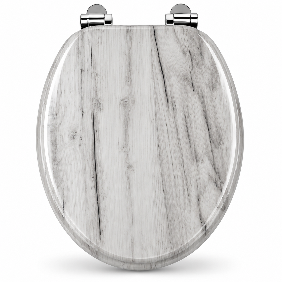 Abattant WC-design Parquet gris – Soft Close – Duroplast