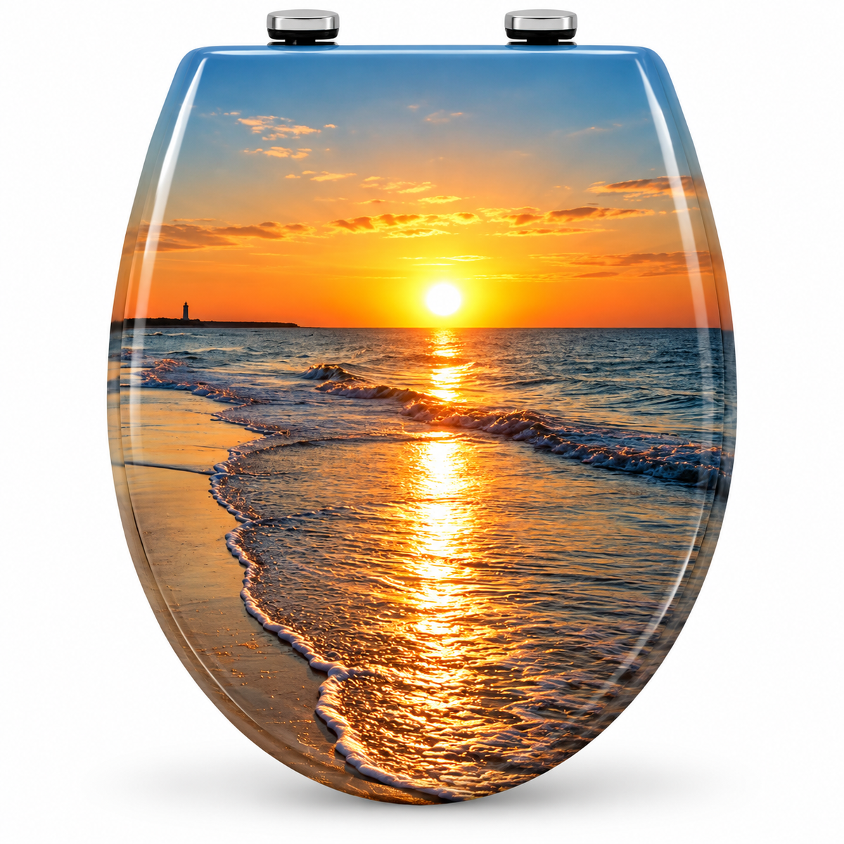Abattant WC-design Coucher de Soleil – Soft Close – Duroplast