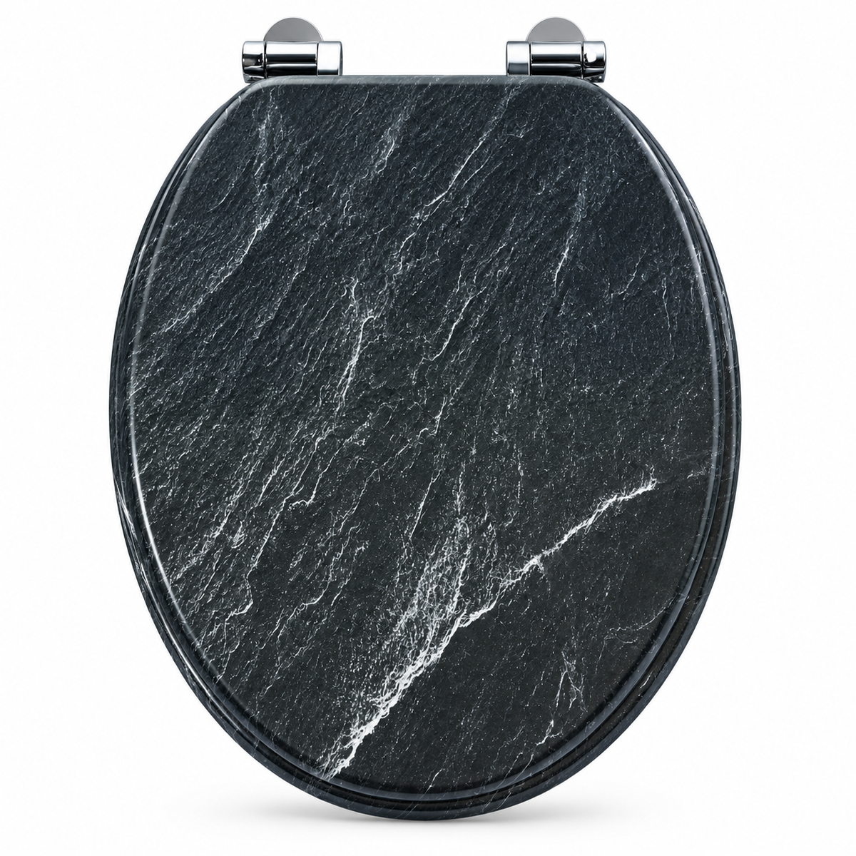Abattant WC-design Marbre Bleu Marine – Soft Close – Duroplast