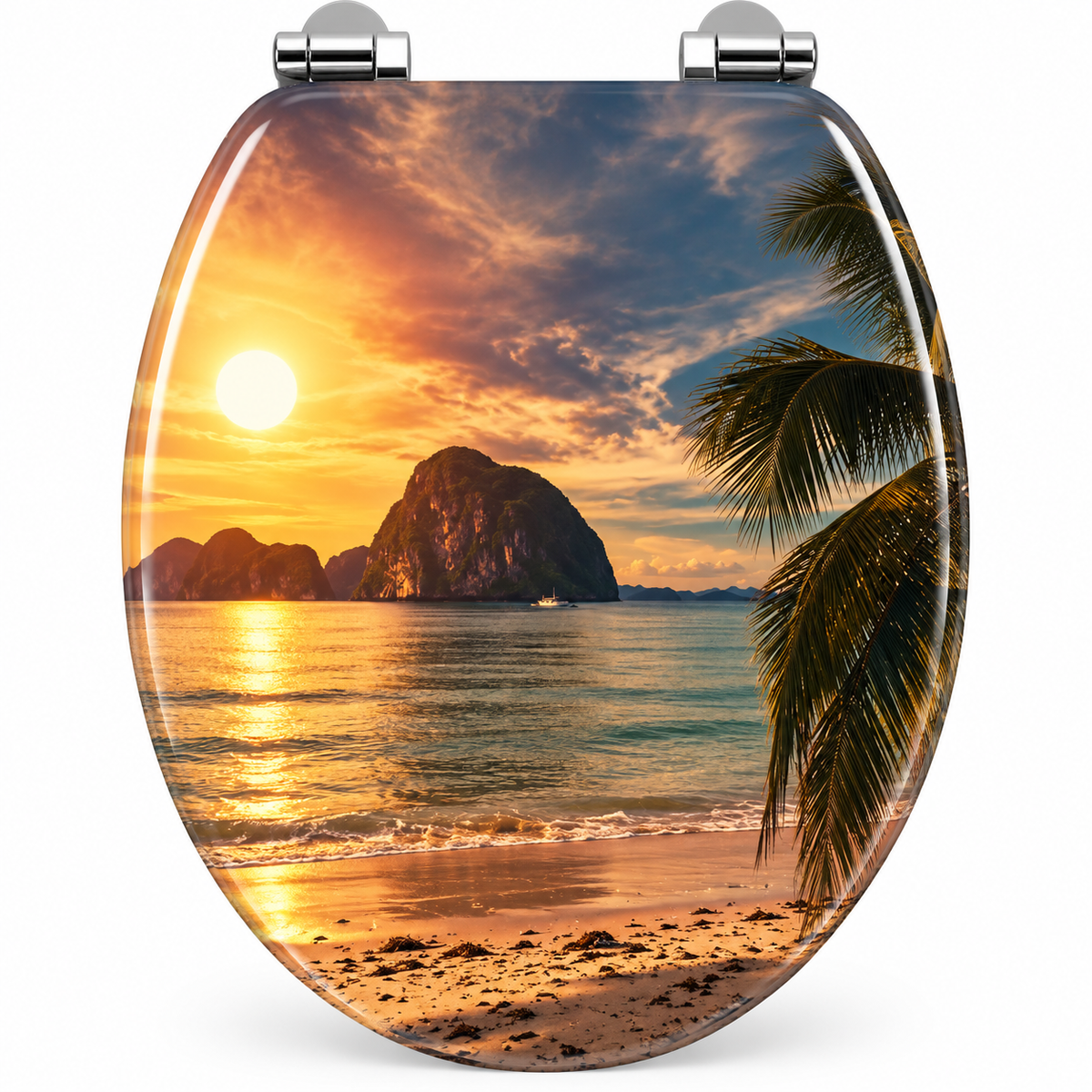 Abattant WC-design horizon sunset – Soft Close – Duroplast