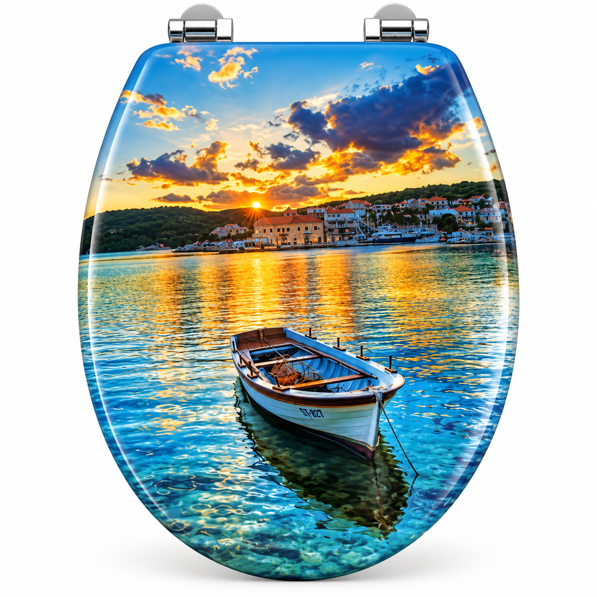 Abattant WC-design Pirogue - Soft Close