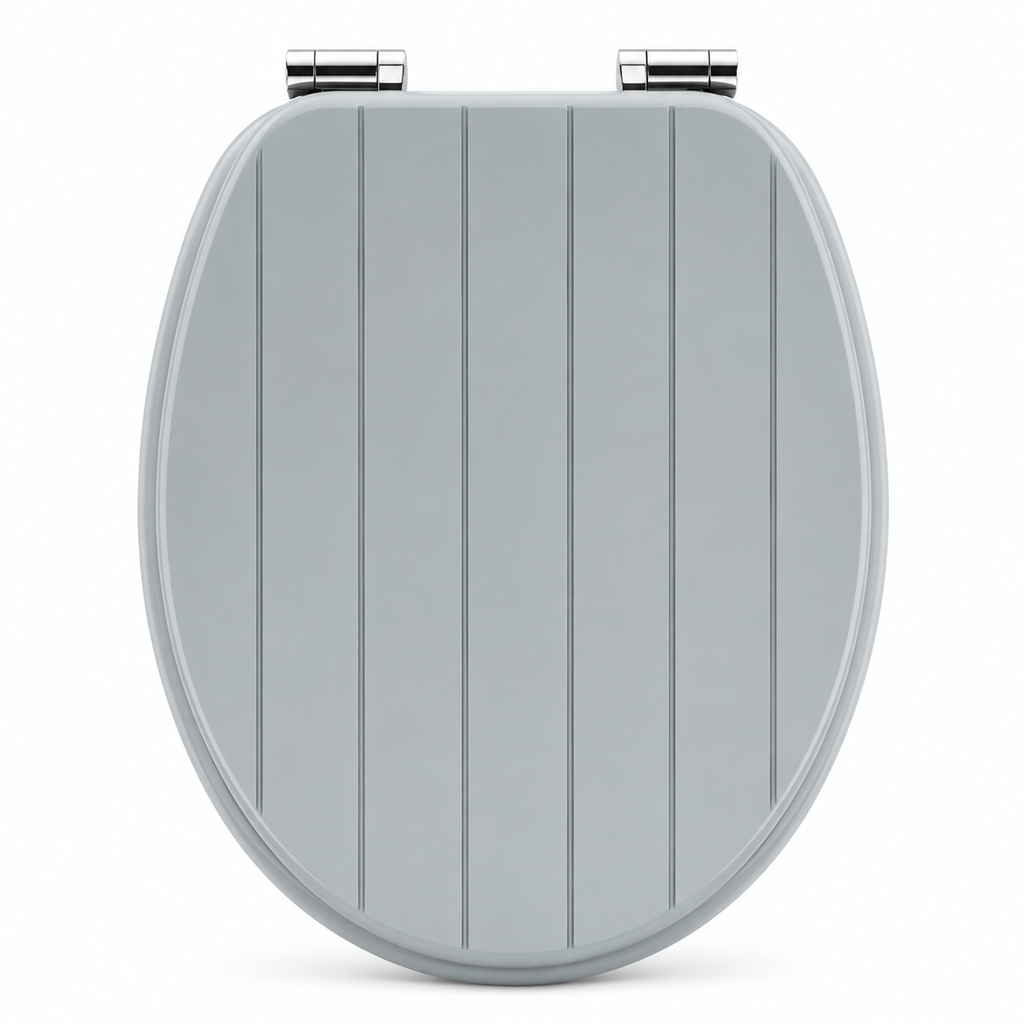 Abattant WC - Bois Rayé-fermeture progressive soft close