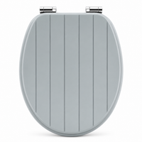 Abattant WC - Bois Rayé-fermeture progressive soft close