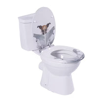 Abattant WC - design chien lecteur-fermeture progressive soft close