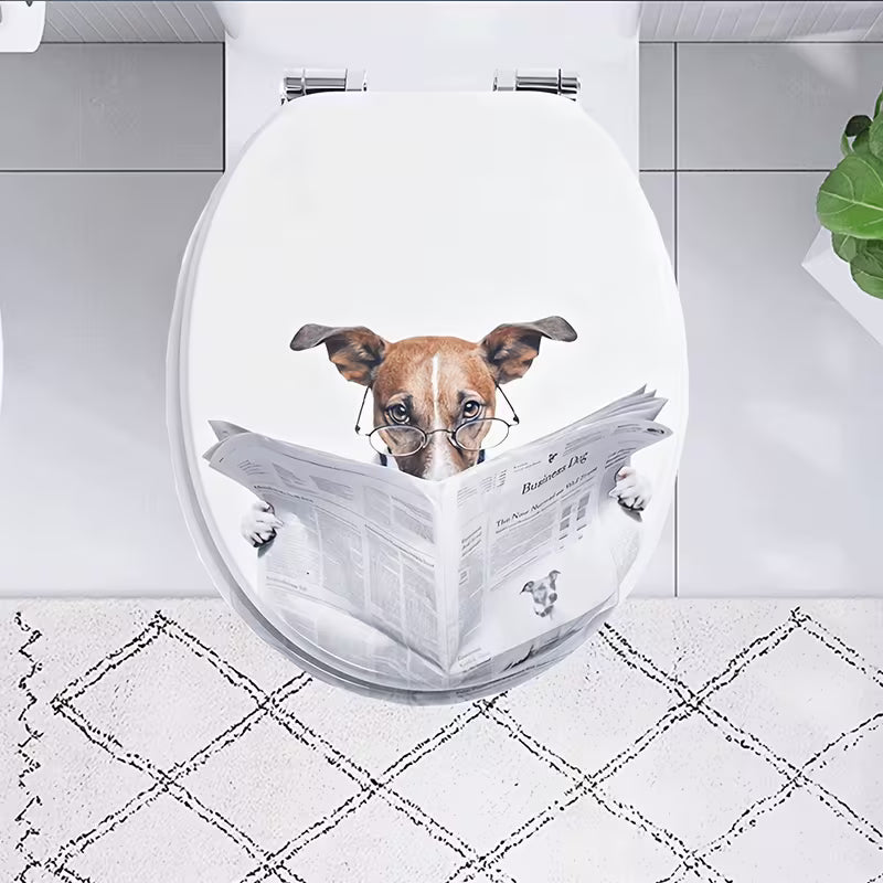 Abattant WC - design chien lecteur-fermeture progressive soft close