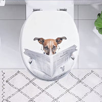 Abattant WC - design chien lecteur-fermeture progressive soft close
