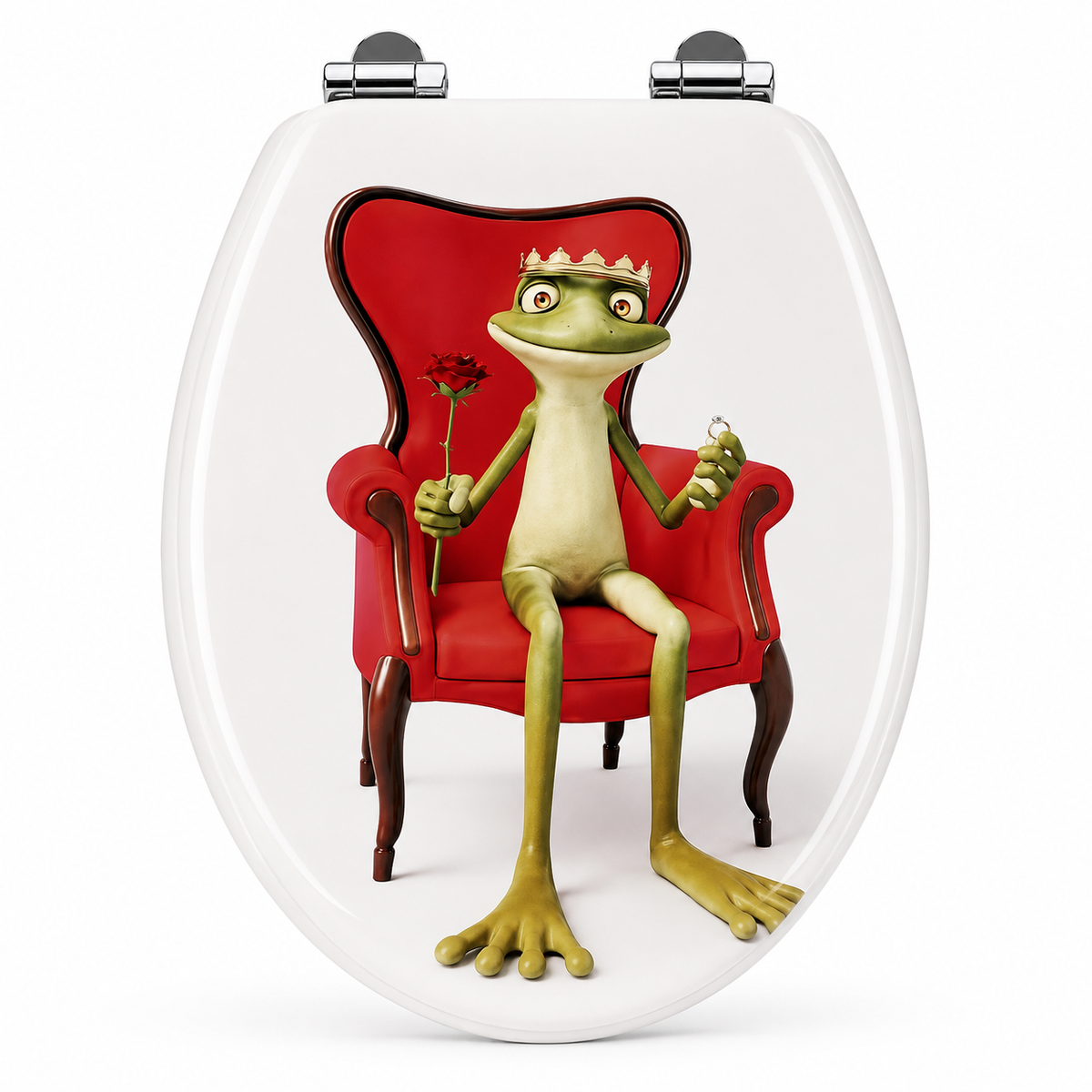Abattant WC-grenouille royale-fermeture progressive soft close