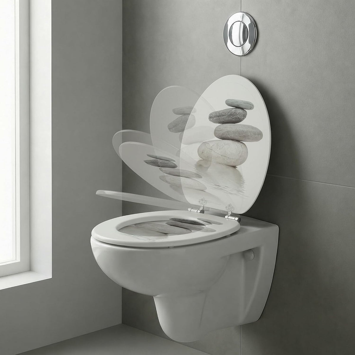 Abattant WC - Harmonie de Galets