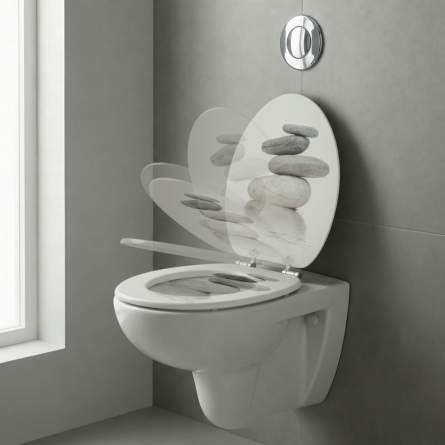 Abattant WC - Harmonie de Galets