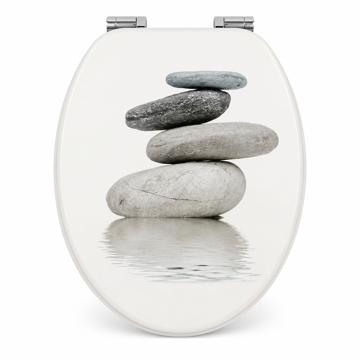 Abattant WC design- Harmonie de Galets-fermeture progressive soft close