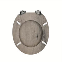 Abattant WC - Parquet Gris Élégance