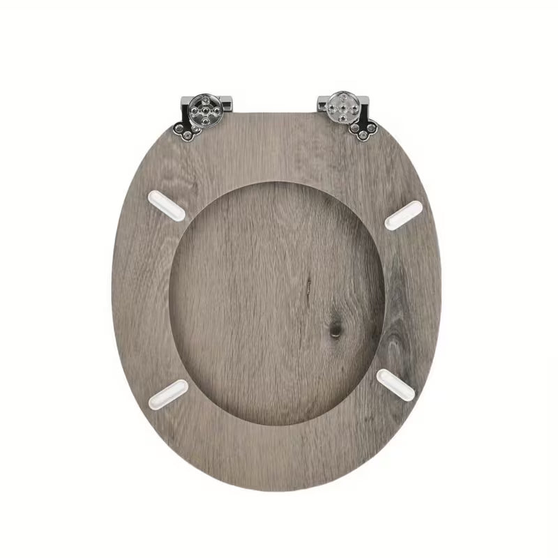 Abattant WC - Parquet Gris Élégance