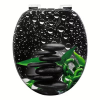 Abattant WC - Galets & Gouttes d'Eau