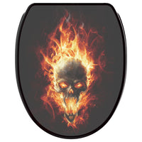Abattant WC - Skull Design fire